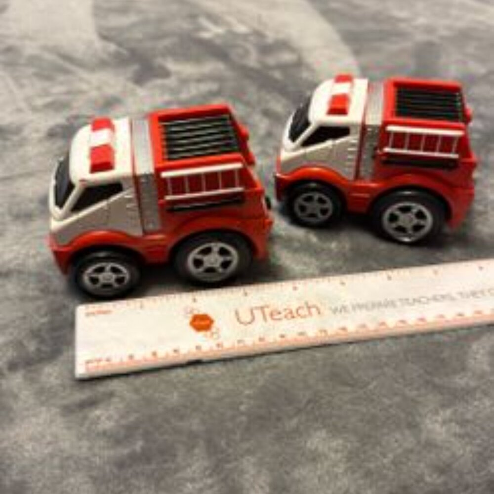 Kids Galaxy Pull Back Fire Trucks